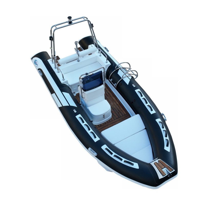 Čoln gumenak trdo dno 480cm ČRNI dizajn